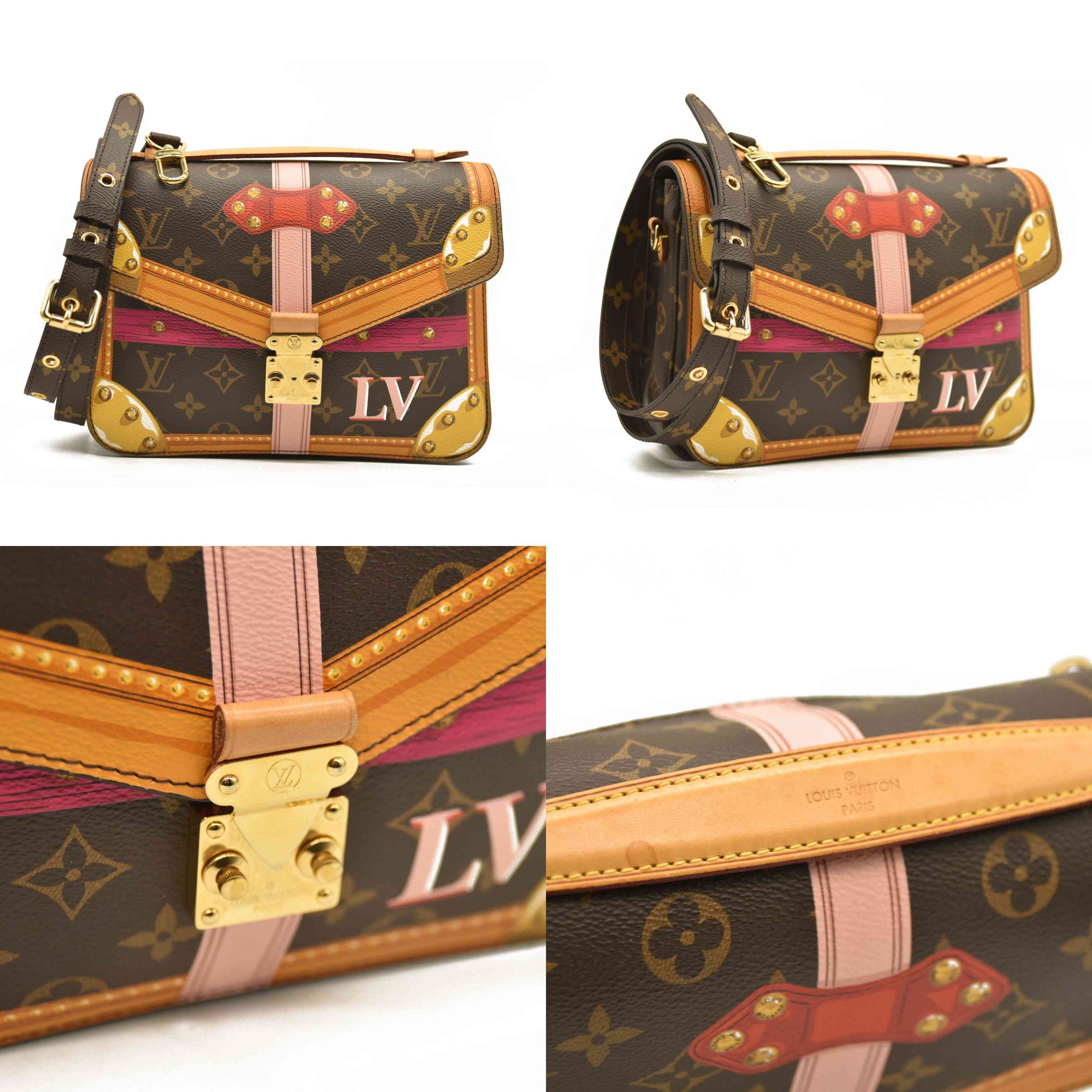 Louis Vuitton  Monogram Summer Trunks Pochette Metis DR1118