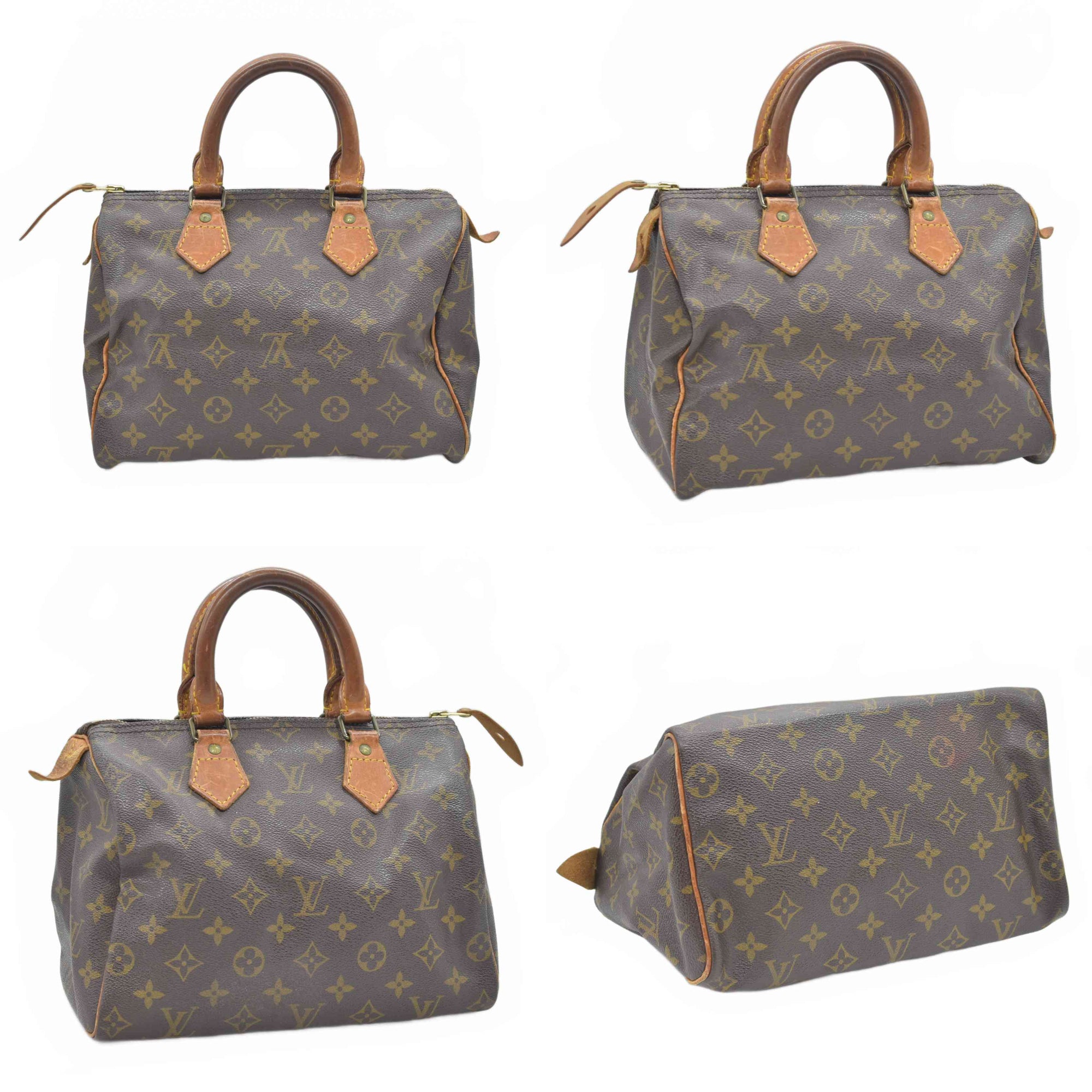 $1490 1990 Louis Vuitton Monogram Speedy 25 MI1920