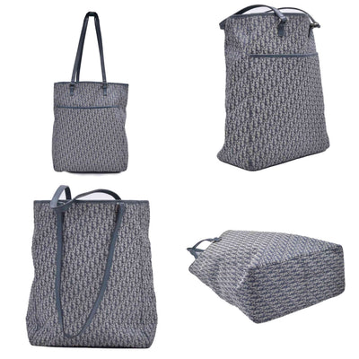 $1800 Dior oblique Jacquard Tote Bag Blue CONSIGNMENT