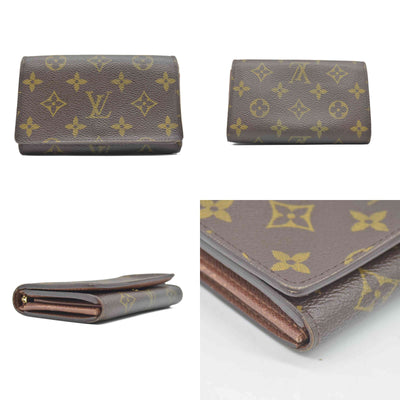 $560 Louis Vuitton Monogram Porte-Monnaie Tresor Wallet CONSIGNMENT CA1015