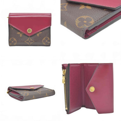 $535 2019 Louis Vuitton Monogram Zoe Wallet Fuchsia MI4189