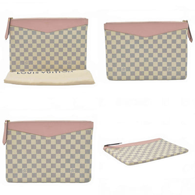$745 2020 Louis Vuitton Daily Clutch Damier Azur TN0230