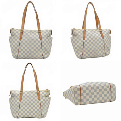 $1270 2010 Louis Vuitton Damier Azur Totally PM AR1130