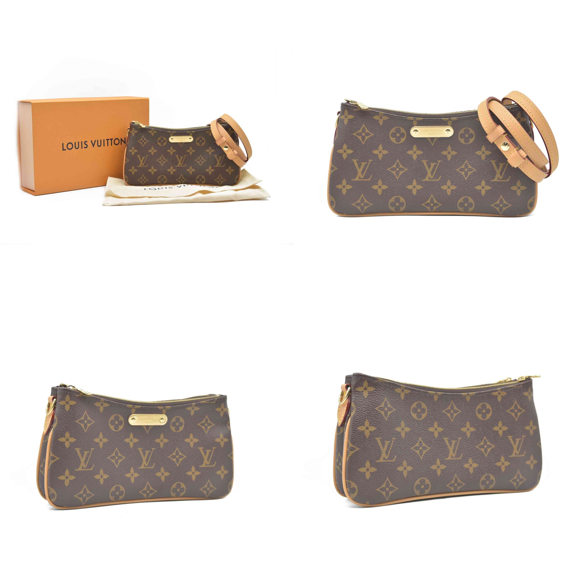 $1890 Louis Vuitton Monogram Liv Pochette RFID