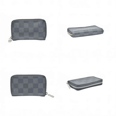 $435 Louis Vuitton Damier Graphite Zippy Coin Purse Vertical MI0230 CONSIGNMENT