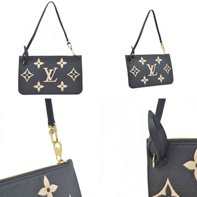 AUCTION $1200 Louis Vuitton Monogram Empreinte Bicolor Neverfull MM GM Pochette