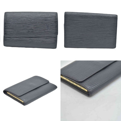 $445 Louis Vuitton Epi 6 Key Multicles Key Holder Black CA0043