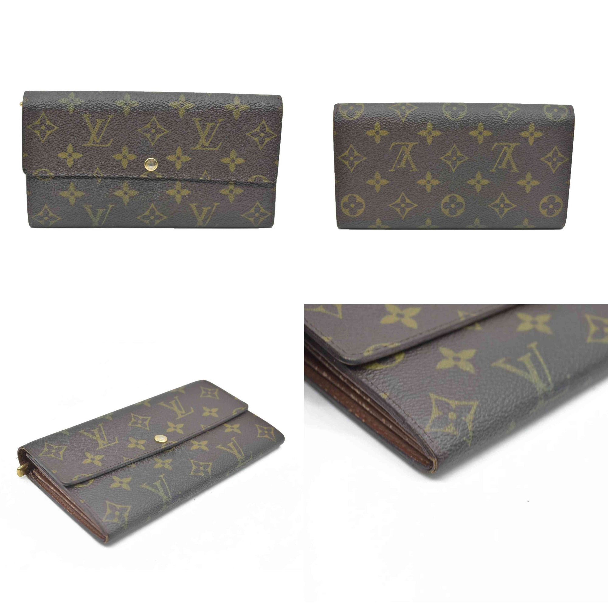 AUCTION $725 Louis Vuitton Monogram Sarah Wallet CA5008