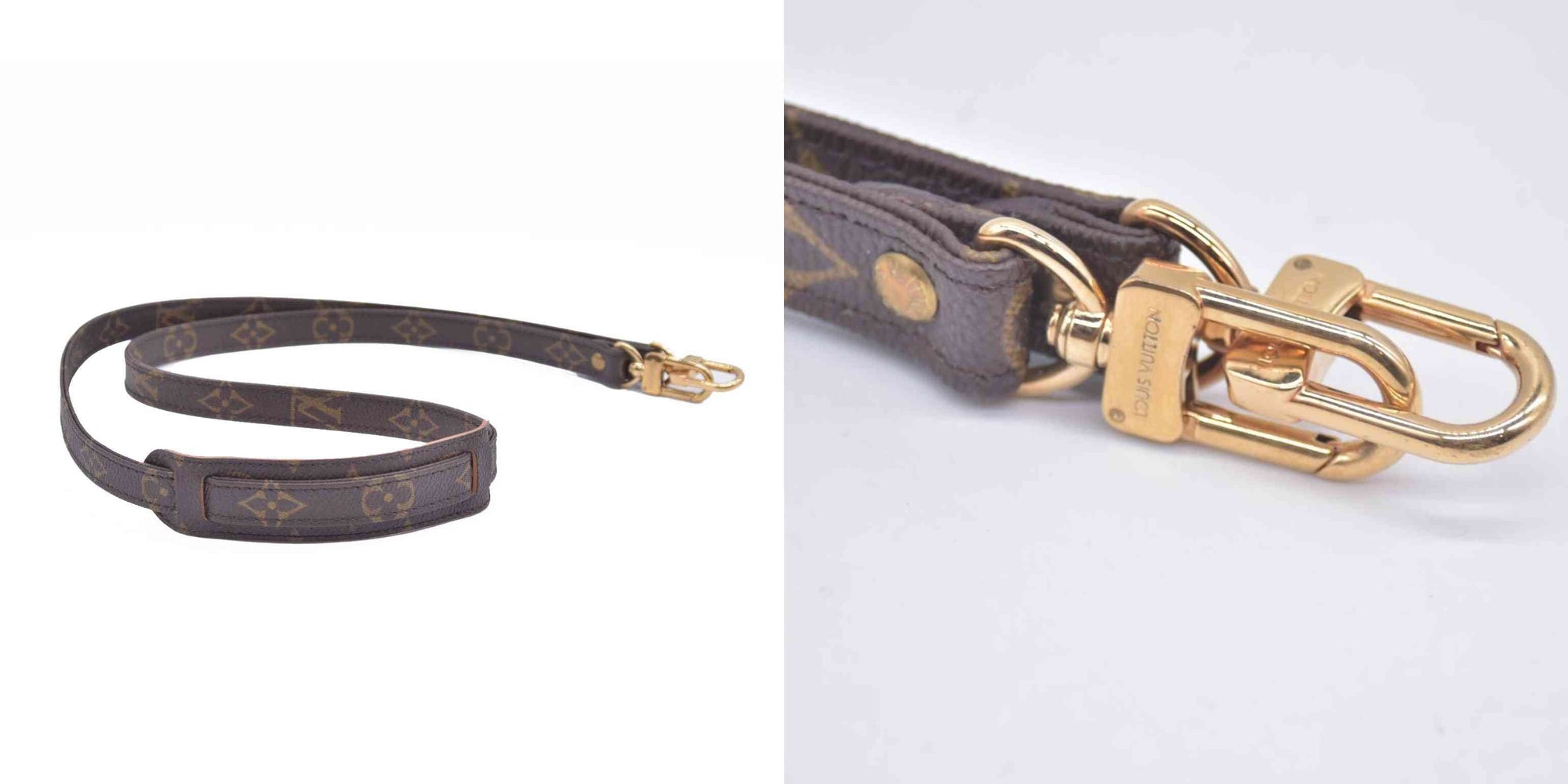 $450 Louis Vuitton Bag Strap Monogram With Gold Hardware CONSIGNMENT