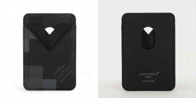 $445 Louis Vuitton Damofrage Porto Cult Magnet  Black Card Case 10021121