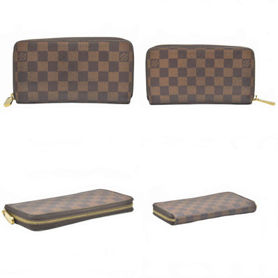 $915 2014 Louis Vuitton Damier Ebene Zippy Wallet MI4144