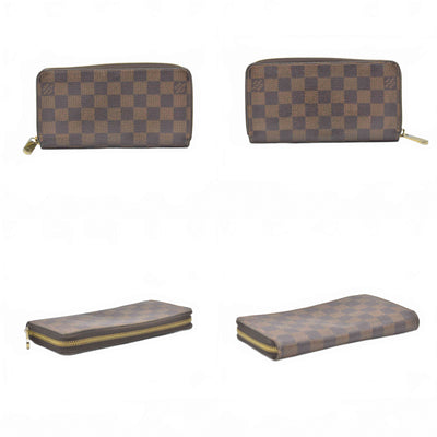 $915 2018 Louis Vuitton Damier Ebene Zippy Wallet GI0198