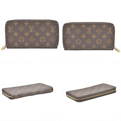 $960 RFID Louis Vuitton Monogram Zippy Wallet Coquelicot