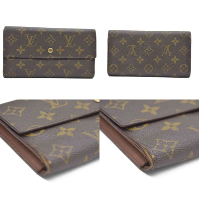 Louis Vuitton Monogram Porte Tresor International Trifold Long Wallet TH0928