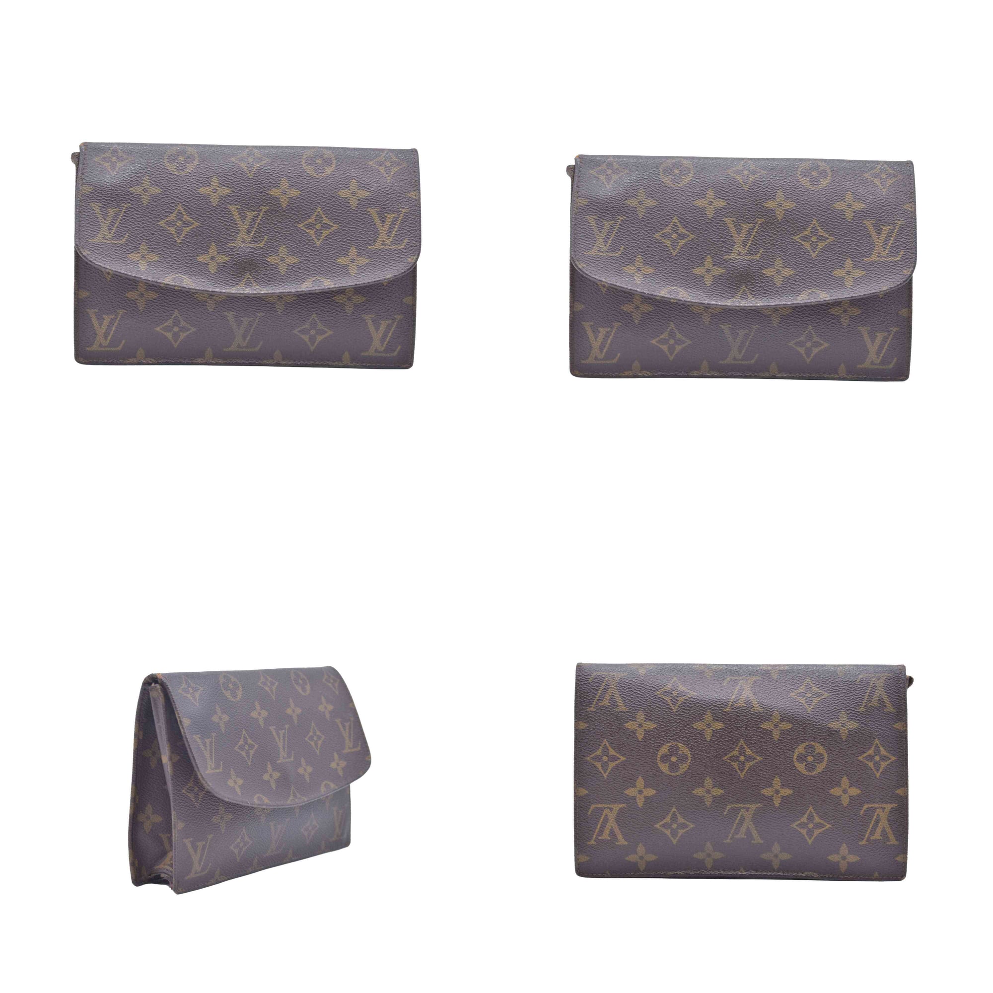 1990 LOUIS VUITTON Monogram Pochette Rabat 23 Clutch Bag AN0920