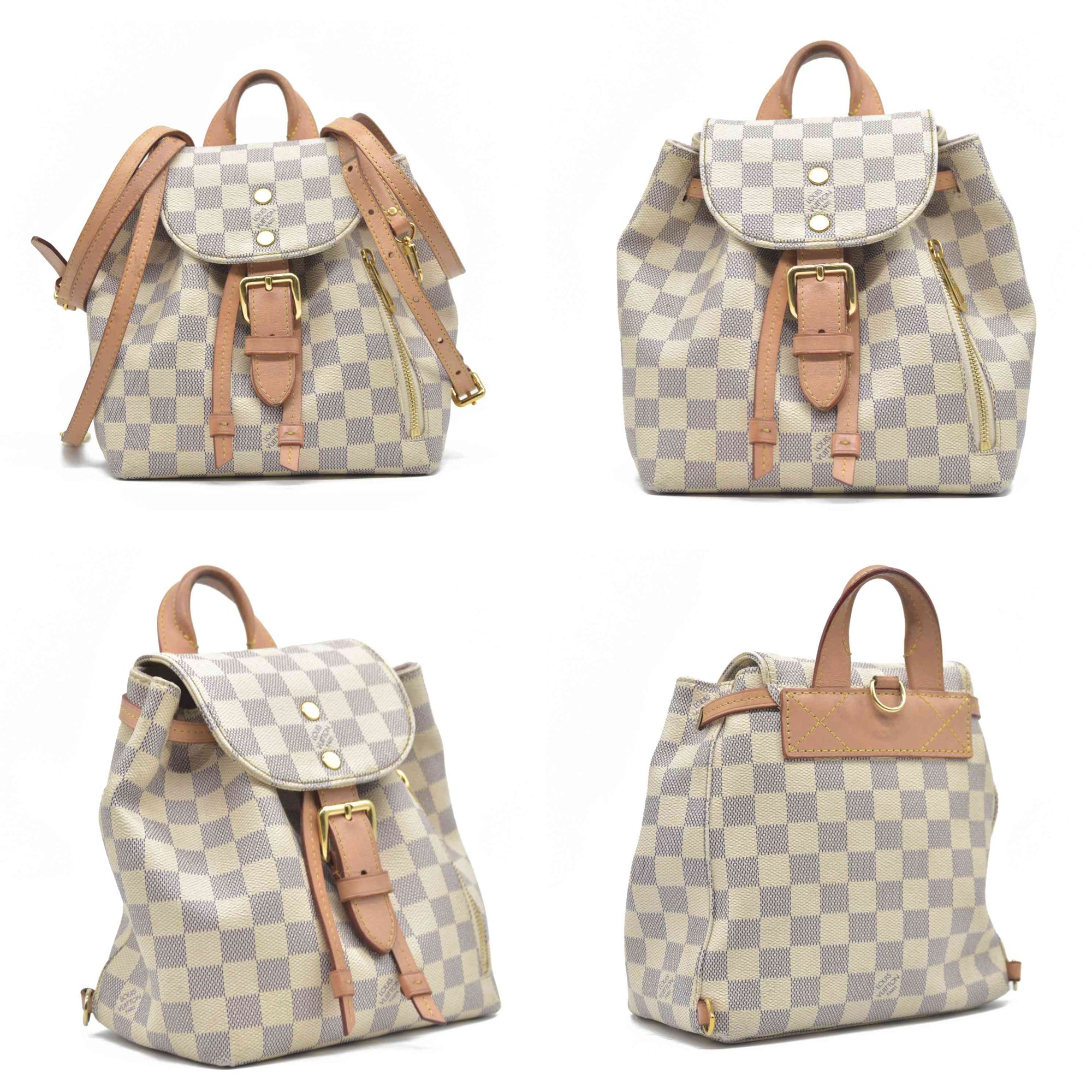 AUCTION Louis Vuitton  Damier Azur Sperone BB Backpack $2000