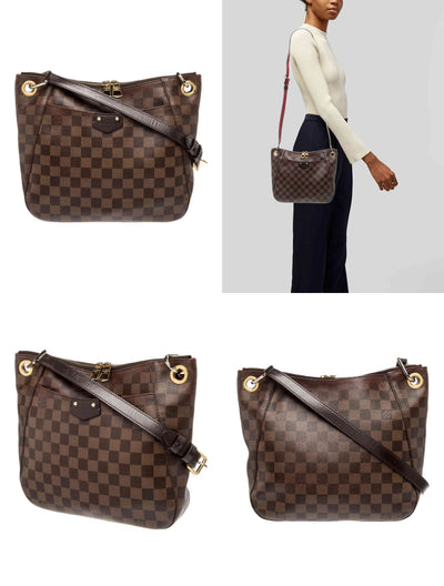 $1,520 2018 Louis Vuitton Damier Ebene South Bank Besace DR1188 10021530