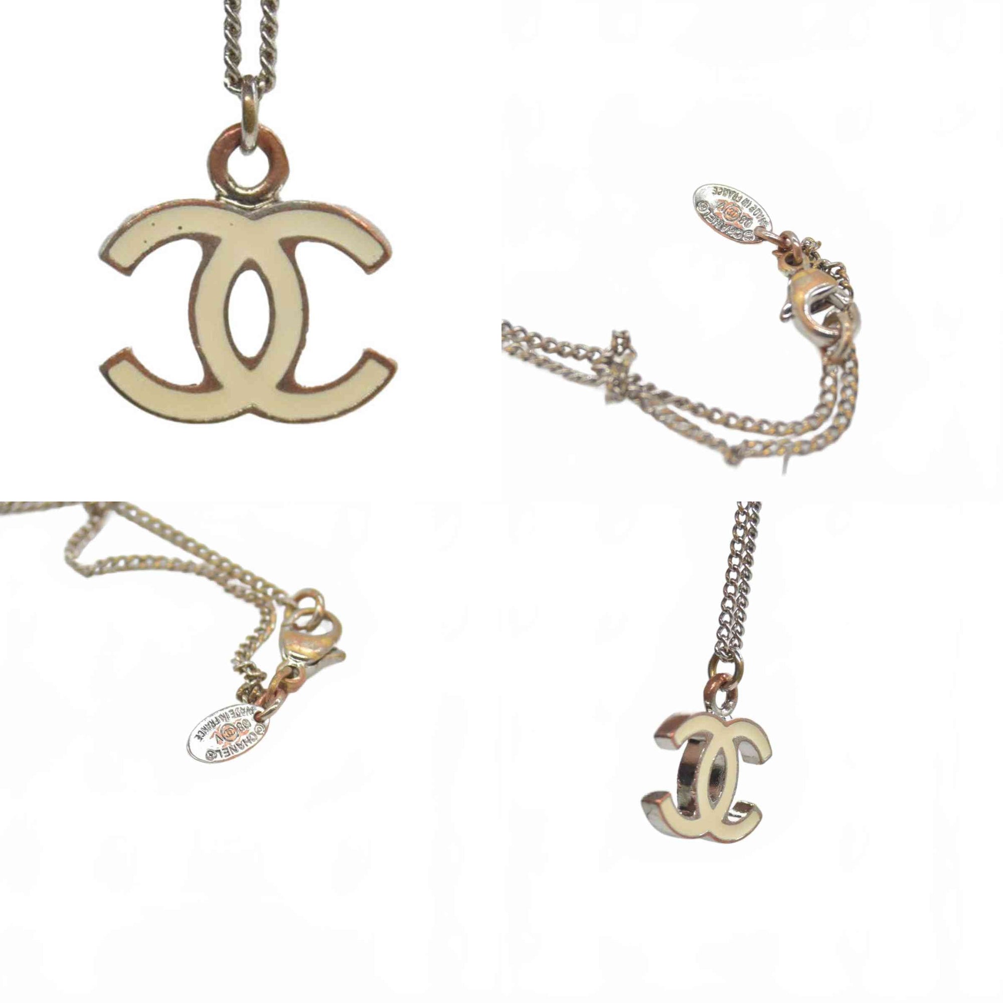 CHANEL logo pendant necklace CONSIGNMENT