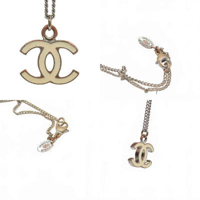 CHANEL logo pendant necklace CONSIGNMENT