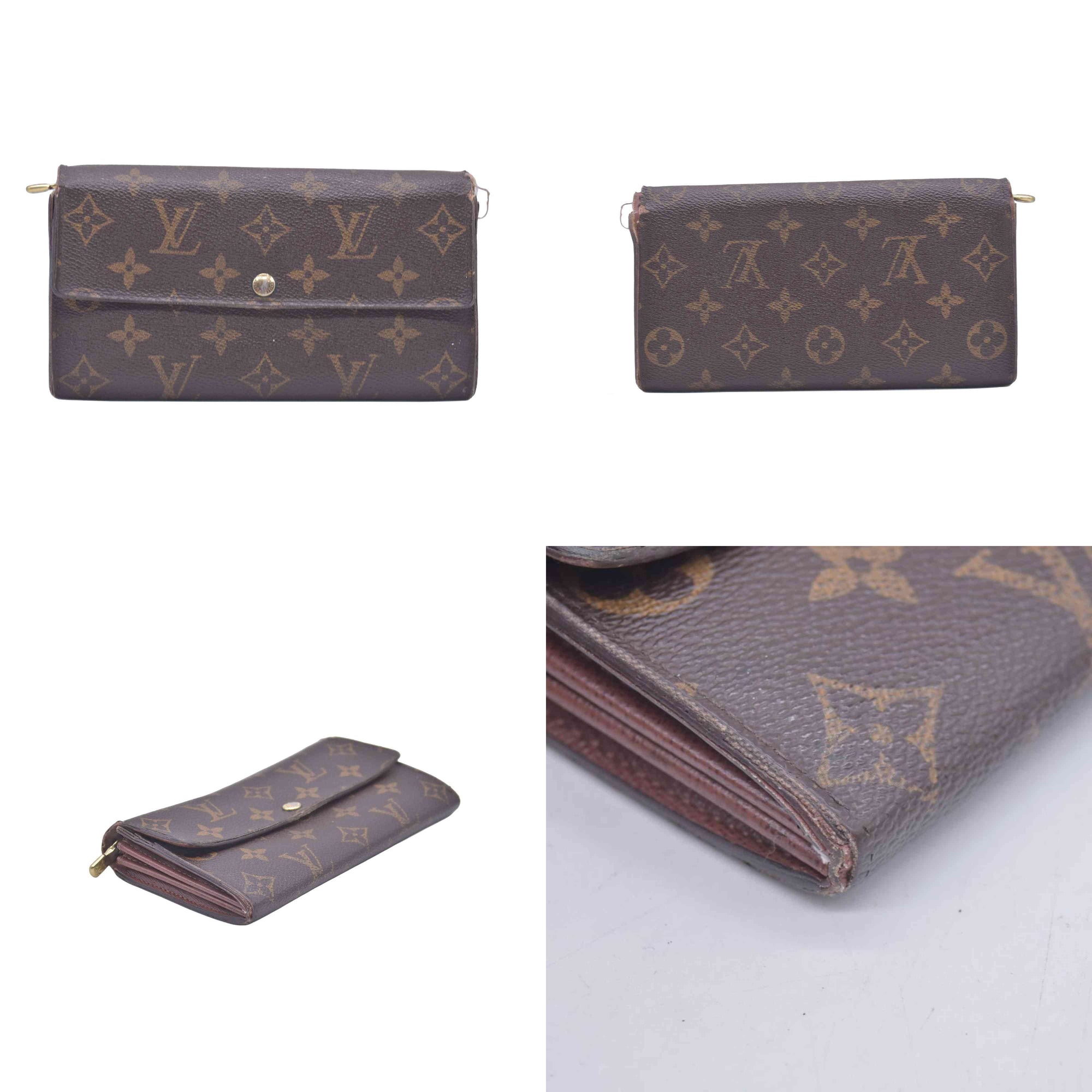 $725 2011 WELL WORN Louis Vuitton Sarah Wallet Monogram CA4111 CONSIGNMENT 10021041