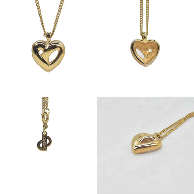 $300 Christian Dior  Vintage Heart Pendant Necklace CONSIGNMENT