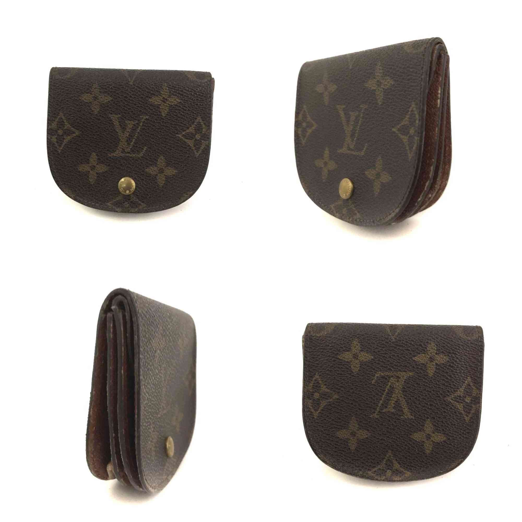 $380 1992 Louis Vuitton Monogram Porte-Monnaie Gousset Change Purse CT0932 10019294