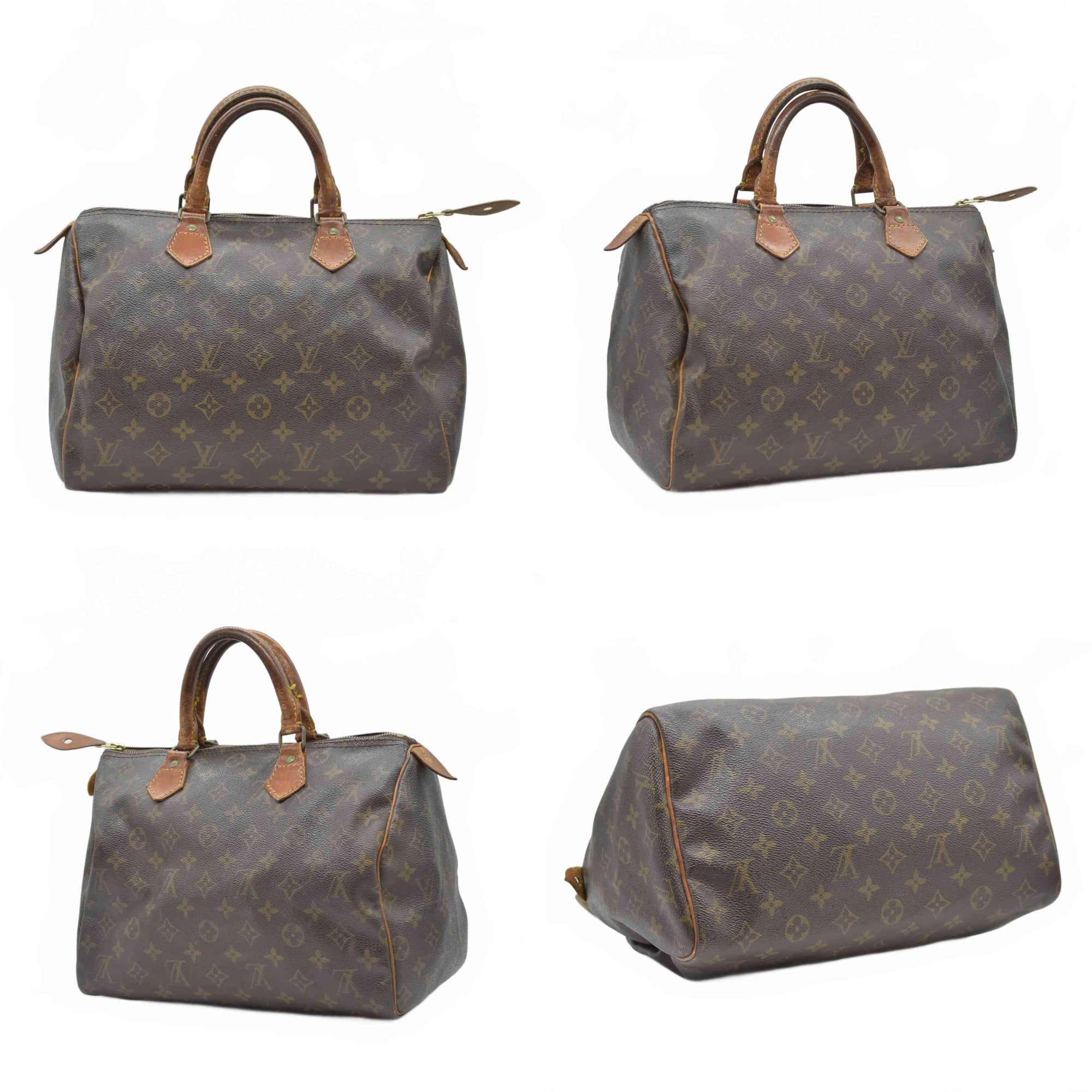 $1550 Louis Vuitton Monogram Speedy 30 Hand Bag 883 March 1988