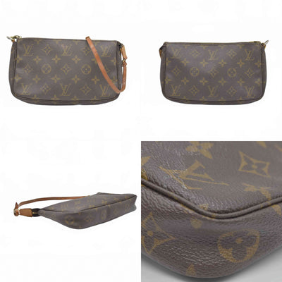 $1290 2000 Louis Vuitton LV Pochette Accessoires Brown Monogram CA0070