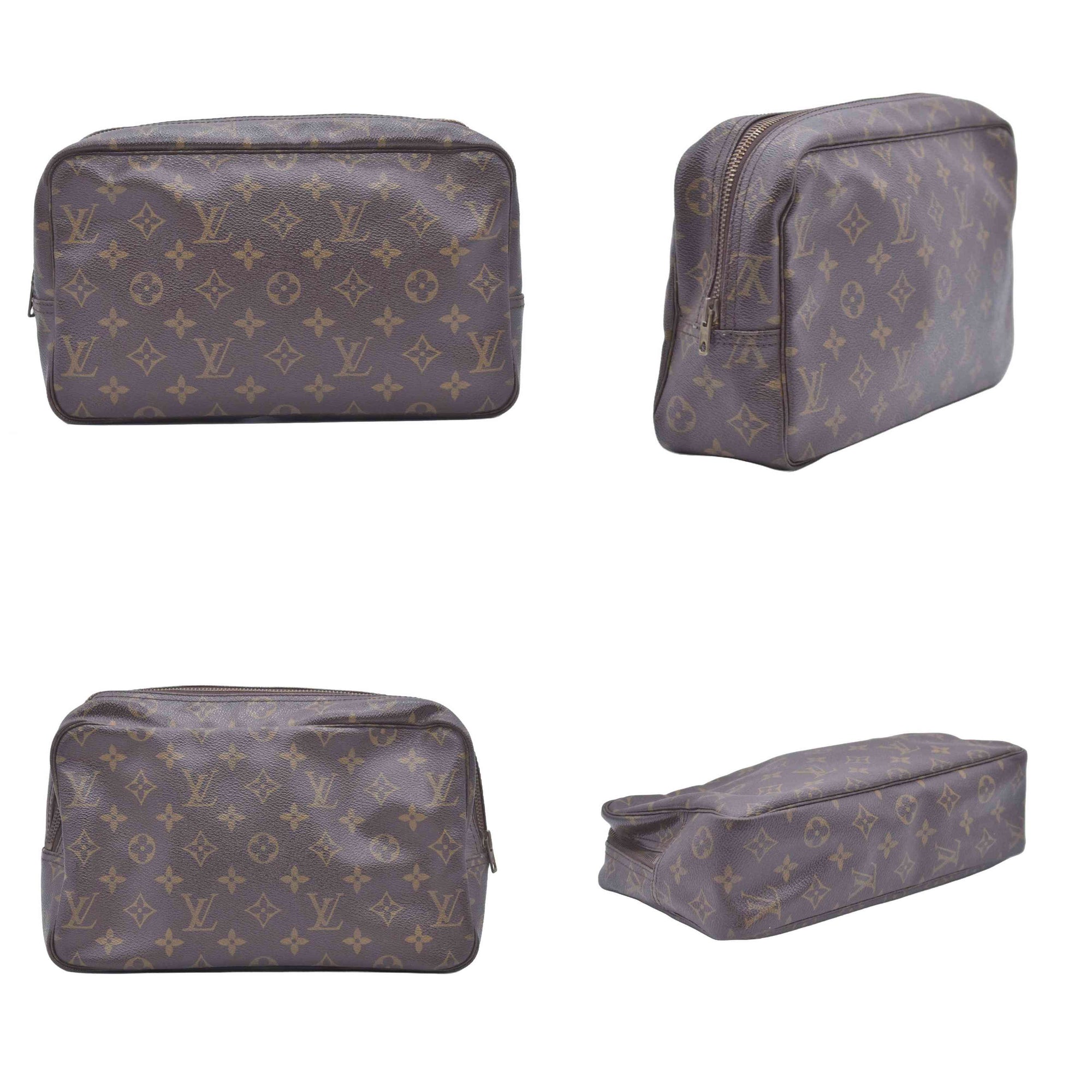 $600 LOUIS VUITTON Monogram Trousse Toilette 28 Clutch Bag CONSIGNMENT