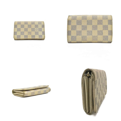 $560 2007 Louis Vuitton Damier Azur Porte Monnaie Billets Tresor Bifold Wallet CA5007