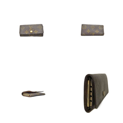 $345 Louis Vuitton Monogram Multicles 4 Ring Key Case Brown SD0916
