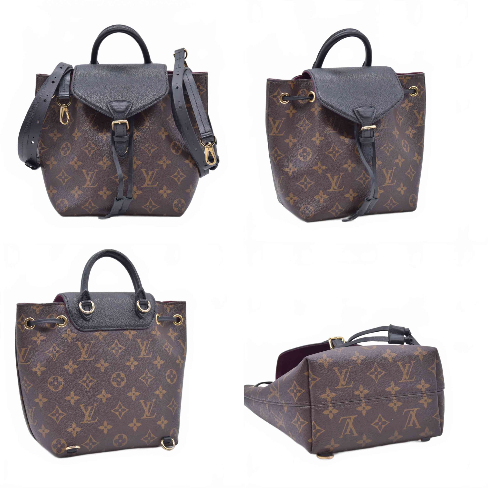 $2640 Louis Vuitton Monogram Montsouris BB New Model Backpack 10021305 CA4230
