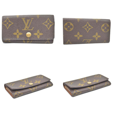 Louis Vuitton Monogram Multicles 4 Ring Key Case Brown TH0959