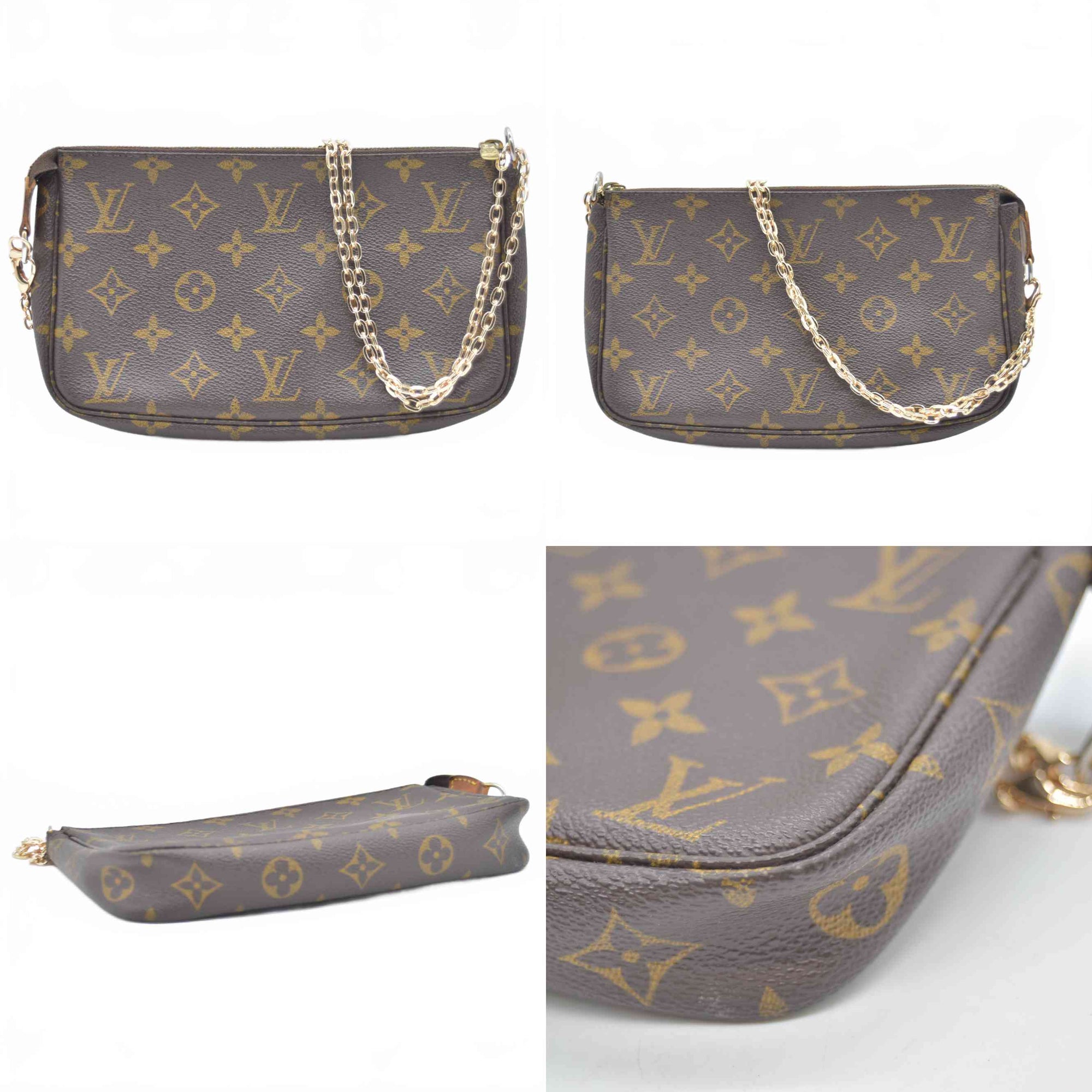 $1290 1999 Louis Vuitton Monogram Pochette Accessories AR0919
