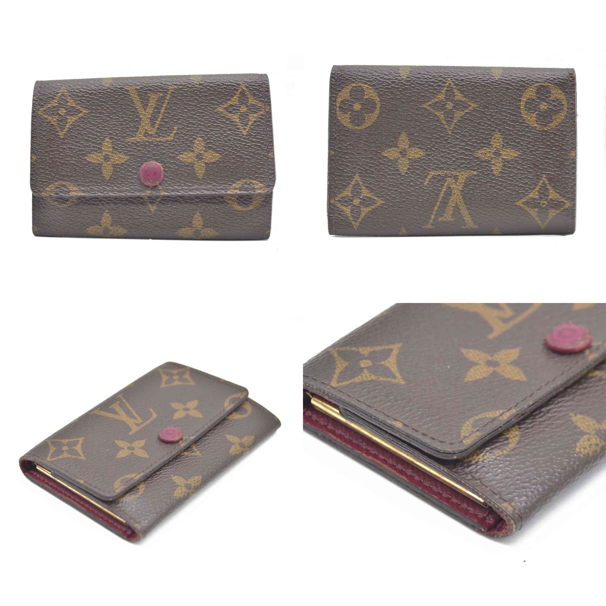 $345 LOUIS VUITTON Monogram Leather Multicles 6 Ring Key Case CT2154