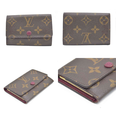 $345 LOUIS VUITTON Monogram Leather Multicles 6 Ring Key Case CT2154
