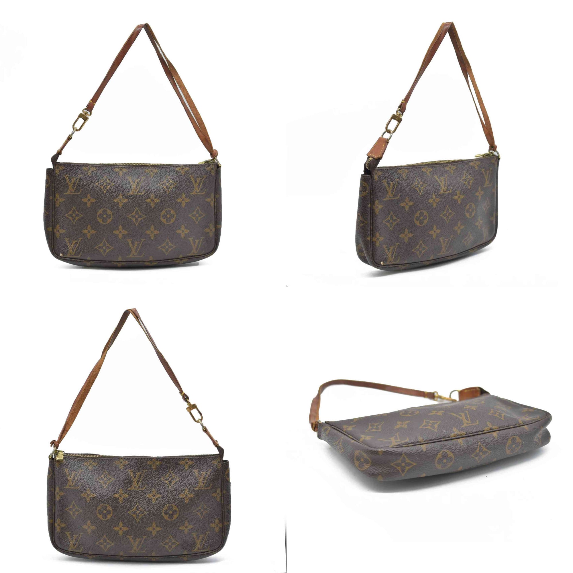 Louis Vuitton Monogram Pochette Accessories Pouch Bag  AR0969