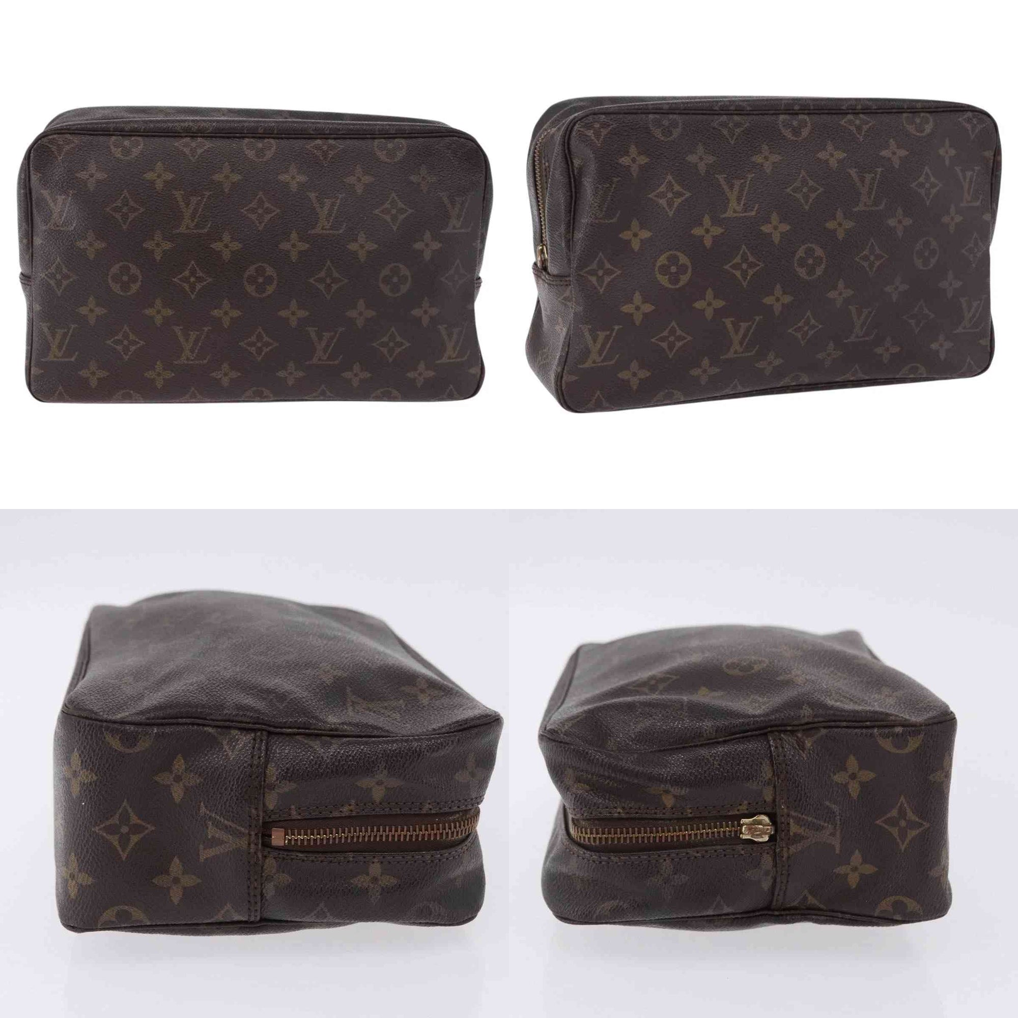 $600 1986 LOUIS VUITTON Monogram Trousse Toilette 28 Clutch Bag 863