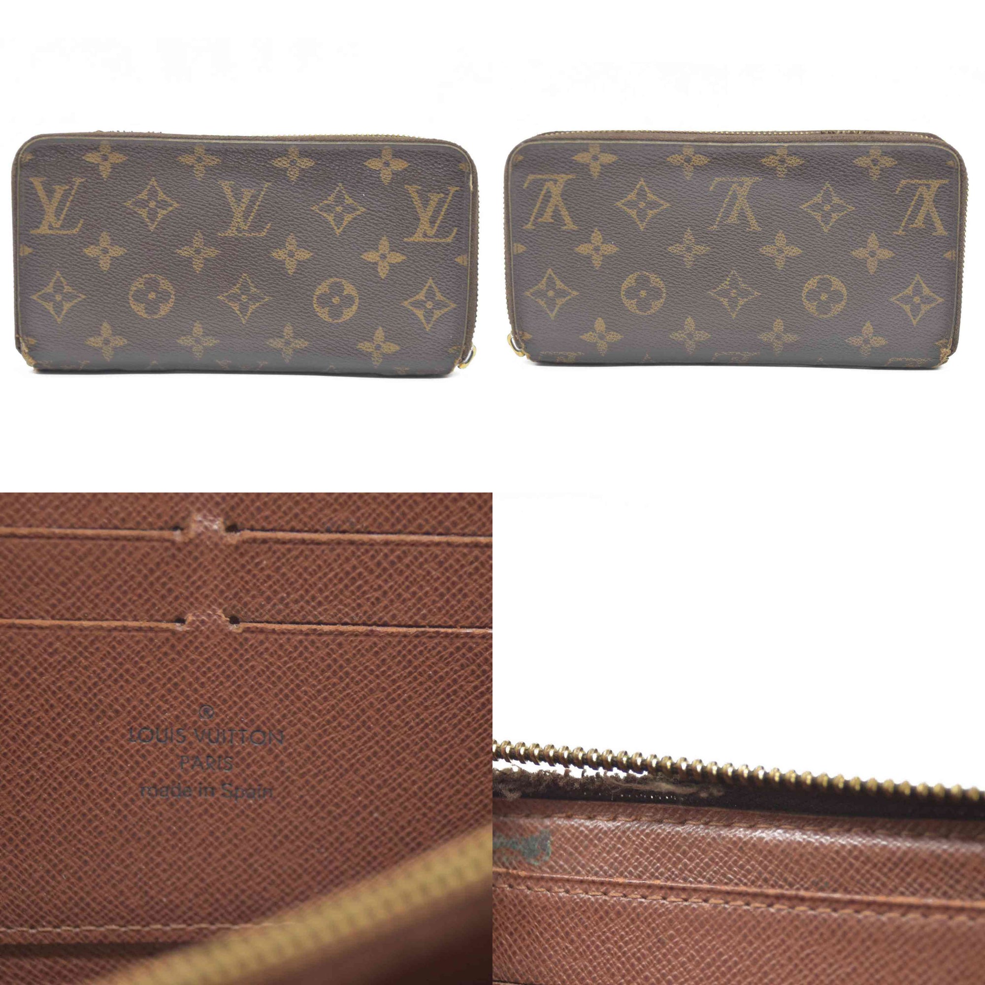 Louis Vuitton  Monogram Zippy Wallet CA4088