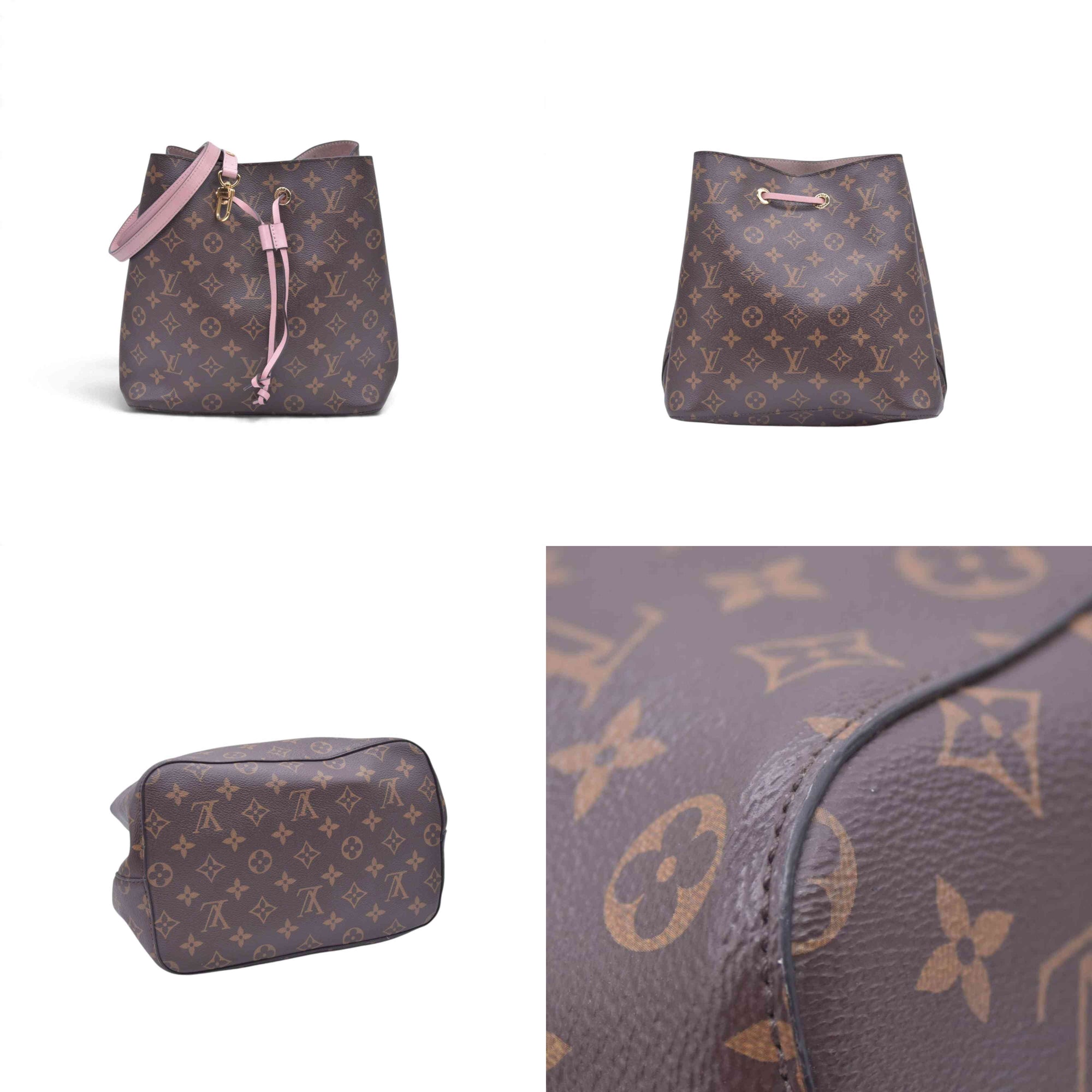 $2030 LOUIS VUITTON Monogram NeoNoe MM Rose Poudre Pink 10021364