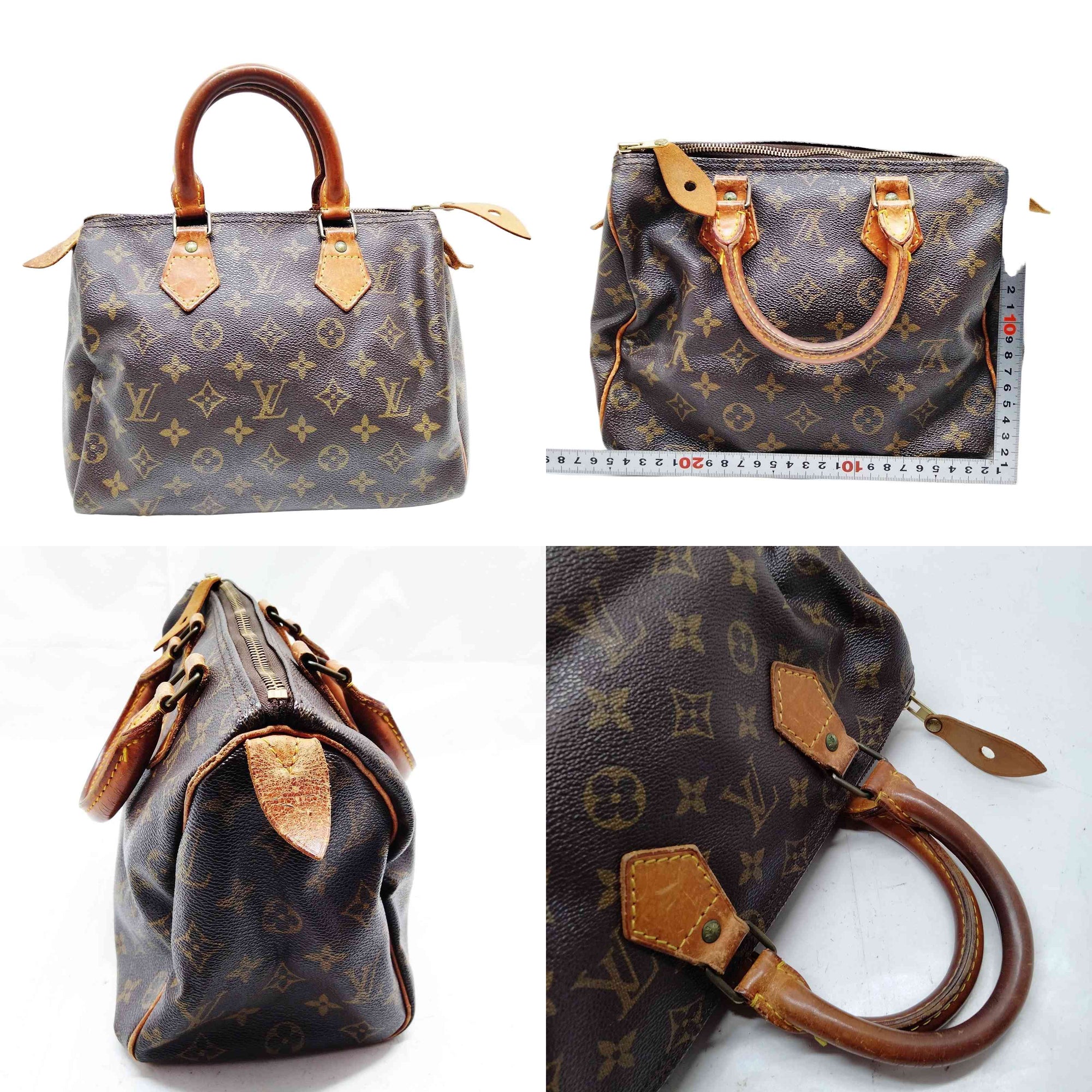$1490 1990 Louis Vuitton Monogram Speedy 25 MI1920