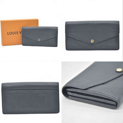 $1060 2015 Louis Vuitton Empreinte Sarah Wallet NM Black CA2115