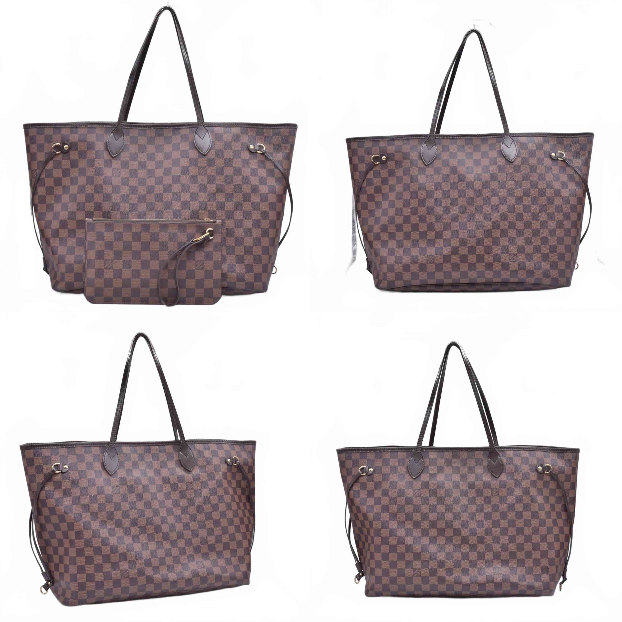 $2310 2018 Louis Vuitton Damier Ebene Neverfull GM with Pouch SD4128 10021108