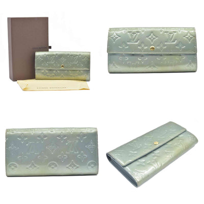 $840 LOUIS VUITTON Monogram Vernis Portefeuille Sarah Long Wallet TS3141 2011