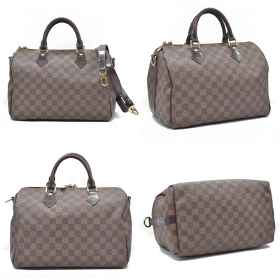 $2040 2012 Louis Vuitton Bandouliere Speedy 30 Damier Ebene SP2182