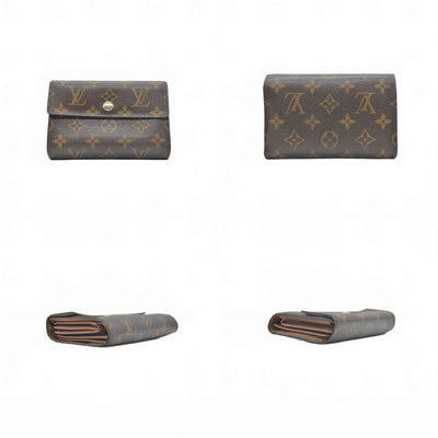 $550 2008 Louis Vuitton Monogram Porte Tresor Etui Papiers Wallet CA4098
