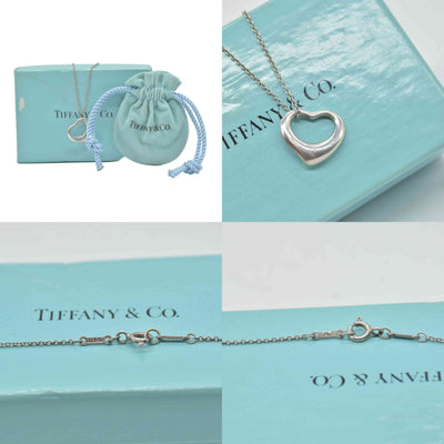 $360 Tiffany & Co. Elsa Peretti 11 mm Open Heart Pendant Sterling Silver