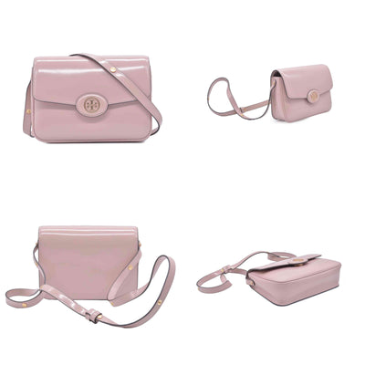 $420 Tory Burch Robinson Spazzolato Convertible Shoulder Bag Primrose CONSIGNMENT