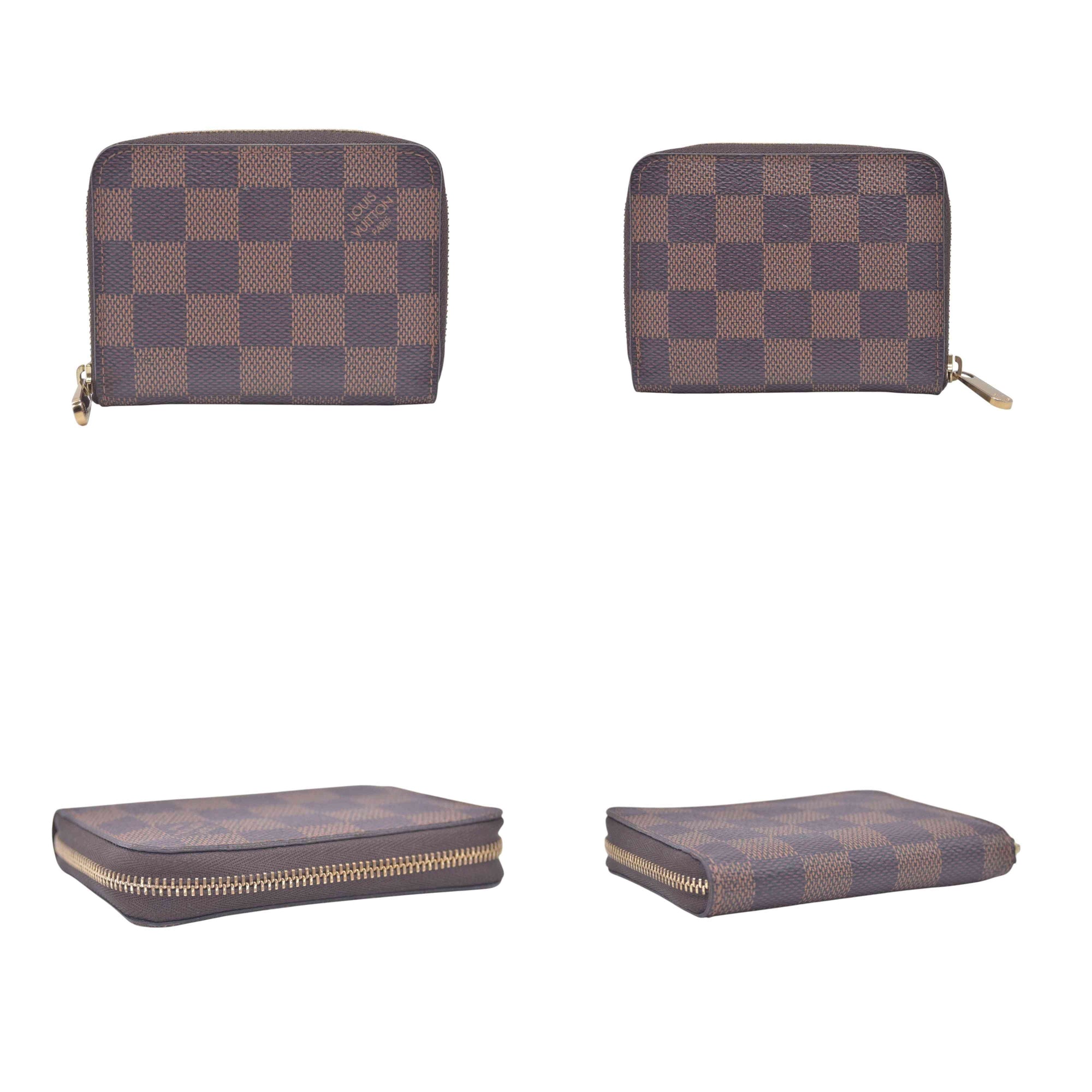 $560 2018 Louis Vuitton Damier Ebene Zippy Coin Purse SN0118 CONSIGNMENT