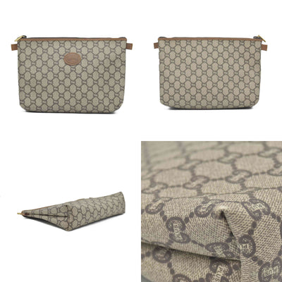 Gucci GG Gucci Plus PVC Leather Pouch Clutch Bag